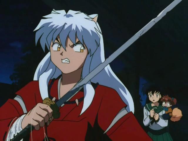 Otaku Gallery  / Anime e Manga / Inu-Yasha / Screen Shots / Episodi / 013 - L`enigma della luna nuova! Inuyasha dai capelli neri! / 089.jpg